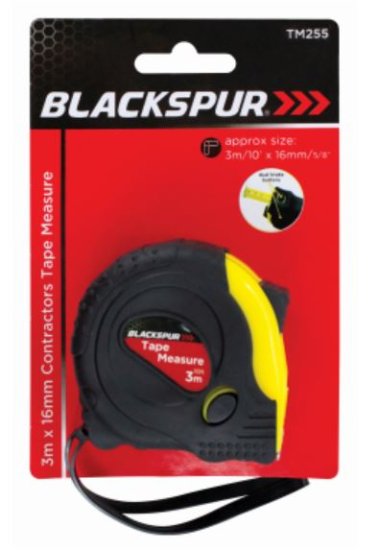 (image for) BLKSPUR TAPE MEASURE - 3M