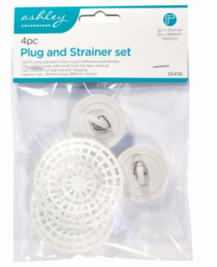 (image for) ASHLEY PLUG & STRAINER SET - 4S