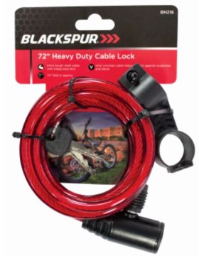 (image for) BLKSPUR BICYCLE CABLE LOCK - 1.8M