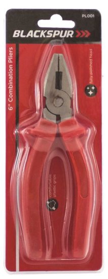 (image for) BLKSPUR PLIERS COMBINATION 6\" - PL001