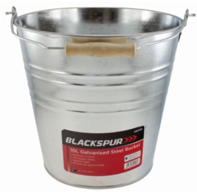 (image for) BLACKSPUR GALVANISED STEEL BUCKET - 10L