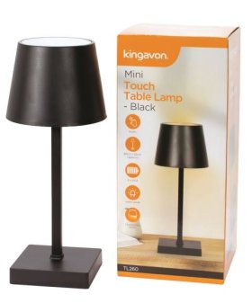 (image for) K/VON TOUCH TABLE LAMP BLACK - 26CM