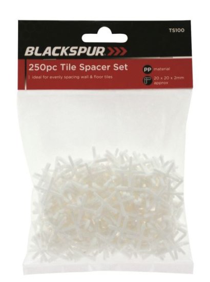 (image for) BLKSPUR TILE SPACER SET 250PCS - 2MM