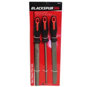 (image for) BLKSPUR STEEL FILE SET 3PCS - 8"