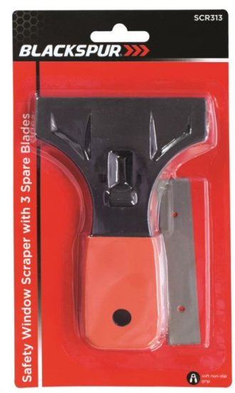 (image for) BLKSPUR WINDOW SCRAPER+5 BLADE - STD