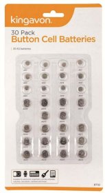 (image for) K/VON BUTTON CELL BATTERY AST - 30PK