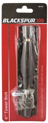 (image for) BLKSPUR TOWER BOLT 6\"