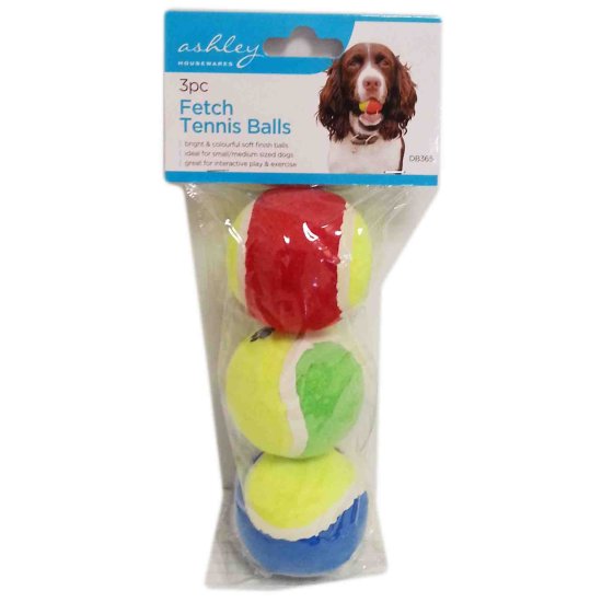 (image for) ASHLEY FETCH TENNIS BALLS DOGS - 3PCS