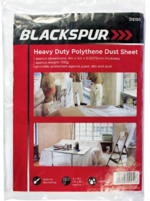 (image for) BLKSPUR DUST SHEET POLYTHENE