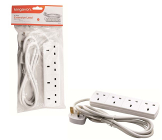(image for) KINGAVON EXTENSION LEAD WITH CABLE -2M
