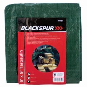 (image for) BLKSPUR TARPAULIN 6'X9'GREEN - 6'X9'