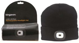 (image for) K/VON HEADLIGHT HAT USB BLACK - 4SMD