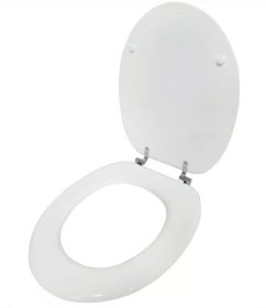 (image for) ASHLEY TOILET SEAT WHITE - 18"