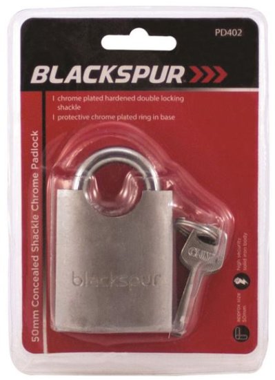 (image for) BLKSPUR PADLOCK CHROME CONCEAL - 50MM