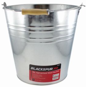 (image for) BLACKSPUR GALVANISED STEEL BUCKET - 15L