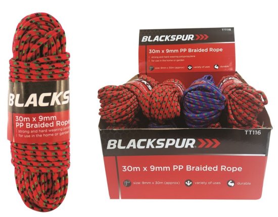 (image for) BLKSPUR BRAIDED ROPE 30MX9MM - 30M