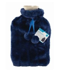 (image for) ASHLEY HOT WATER BOTTLE+COVER - 2L/BLU