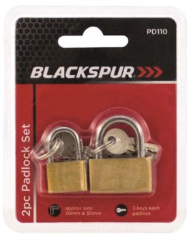 (image for) BLKSPUR PADLOCK SET 20MM+30MM - PD110