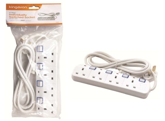 (image for) K/VON 4 WAY EXTENS LEAD+SWITCH