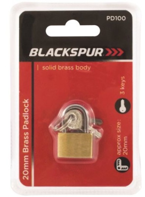 (image for) BLKSPUR BRASS PADLOCK