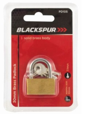 (image for) BLKSPUR BRASS PADLOCK