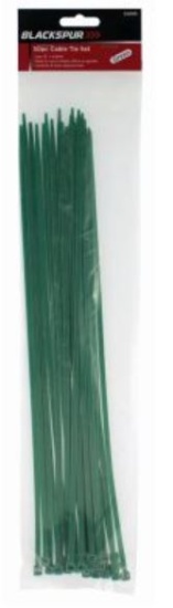 (image for) BLKSPUR CABLE TIE GREEN 30S
