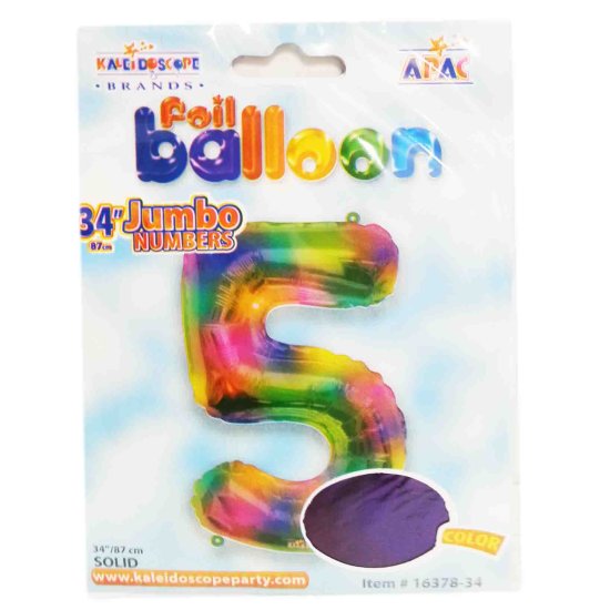 (image for) FOIL BALLOON \'5\'- ROSE GOLD - 34\"