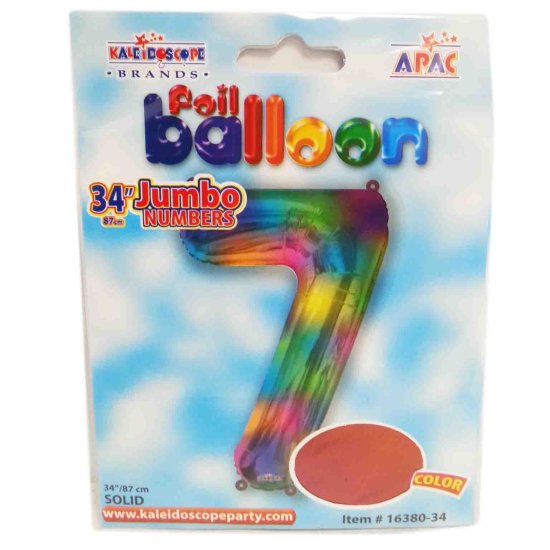 (image for) FOIL BALLOON \'7\'- ROSE GOLD - 34\"