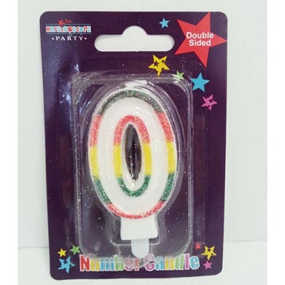 (image for) APAC B/DAY CANDLE \'0\'MULTI COL