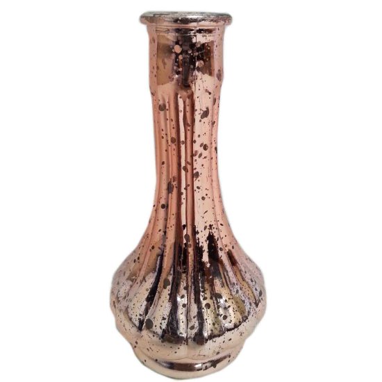 (image for) FLOWER VASE GLAS ONIONBUD R/GO - 14X7CM