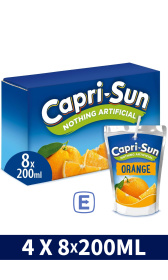 (image for) CAPRI-SUN ORANGE 4x8PK - 200ML