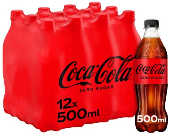 (image for) ZERO COKE BOTTLE GB - 500ML