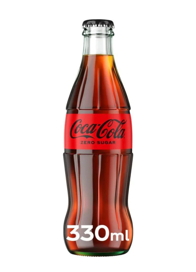 (image for) ZERO COKE GLASS BOTTLE - 330ML