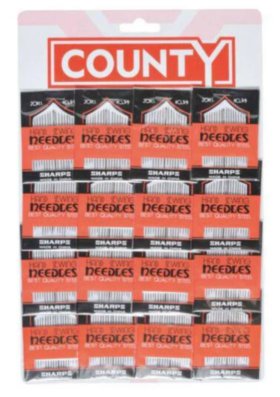 (image for) COUNTY CARD SEWING NEEDLES ASSORTED-LD16