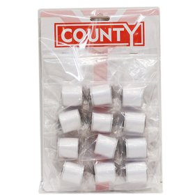 (image for) CTY CARD SEWING THREAD WHITE - LD18