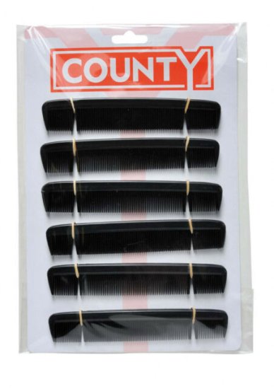 (image for) CTY CARD GENTS POCKET COMB - 6\"