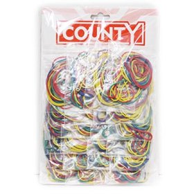 (image for) CTY CARD ASSORTED RUBBERBANDS - LS15