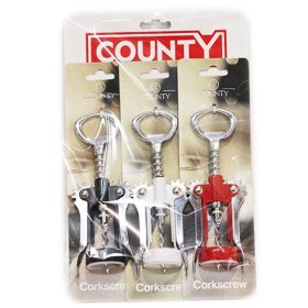 (image for) CTY CARD WINGED CORKSCREW ASST - LW70