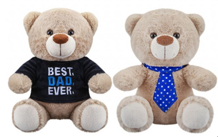 (image for) PMS BEST DAD EVER BEAR 2 ASSORTED - 8""