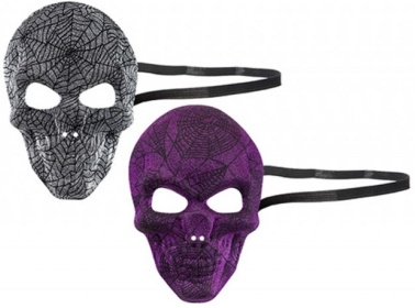 (image for) PMS HWN GLITTER WEB SKULL MASK - STD
