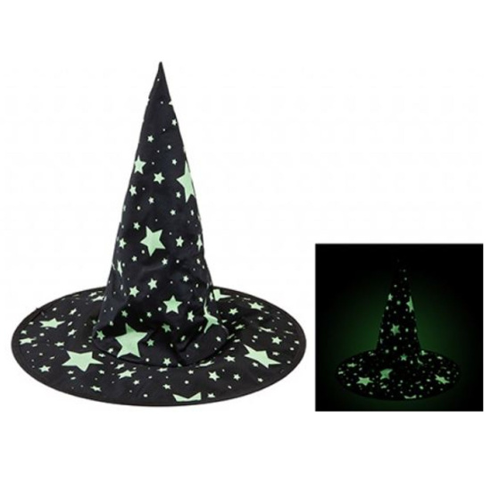 (image for) PMS HALLOWEEN GLOW IN DARK WITCH HAT - STD
