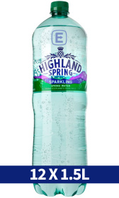 (image for) HIGHLAND SPARKLING WATER GREEN - 1.5L/12 PACK