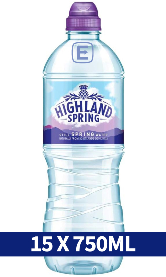 (image for) HIGHLAND SPRING SPORTCAP WATER - 750ML/15 PACK