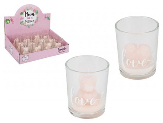 (image for) PMS SCENTED ROSE HEART CANDLE - STD