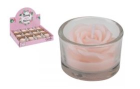 (image for) PMS SCENTED ROSE/GLASS CANDLE - STD