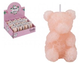 (image for) PMS SCENTED ROSE BEAR CANDLE - 6.6CM