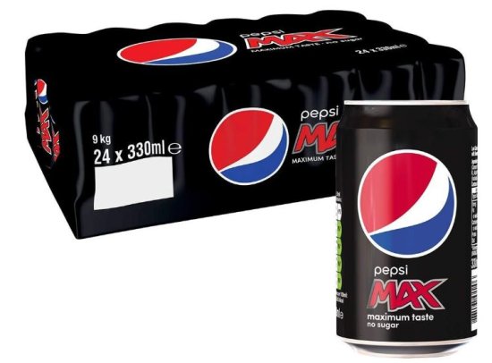 (image for) PEPSI MAX CAN 330ML - 330ML 