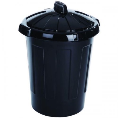 (image for) GIANT STORE BIN & LID BLACK