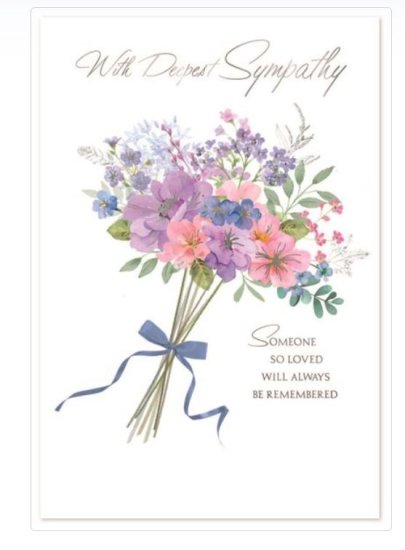 (image for) SEL CARD WITH DEEPEST SYMPATHY - STD