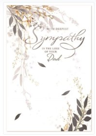 (image for) SEL CARD SYMPATHY LOSS OF DAD - STD